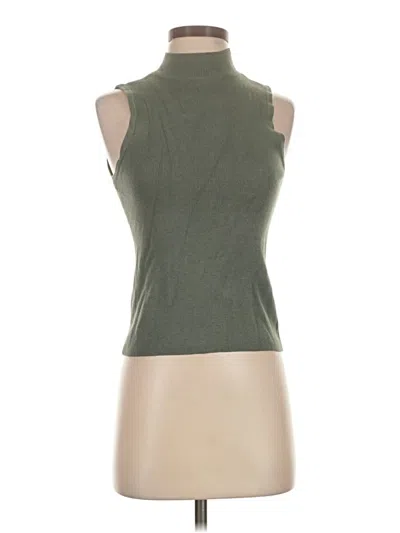 Pre-owned Nine West Sleeveless Top Green Halter Neckline Tops