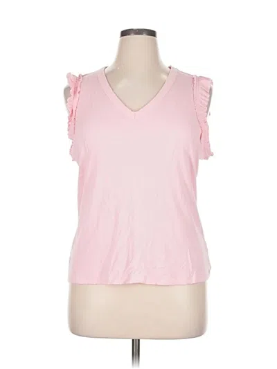 Pre-owned Nine West Sleeveless Top Pink Sweetheart Neckline Tops