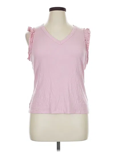 Pre-owned Nine West Sleeveless Top Pink Sweetheart Neckline Tops