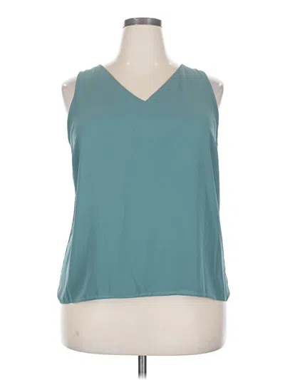 Pre-owned Nine West Sleeveless T-shirt In Blue