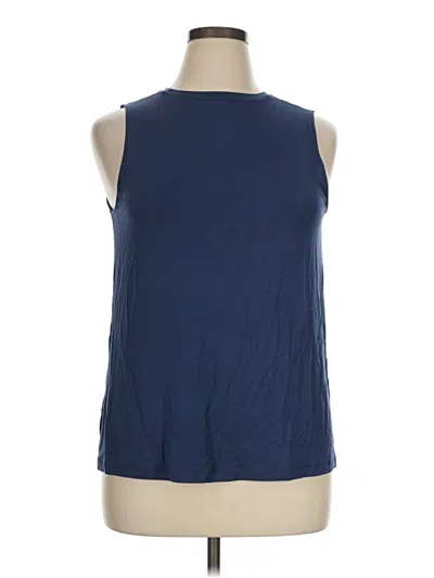 Pre-owned Nine West Sleeveless T-shirt In Blue