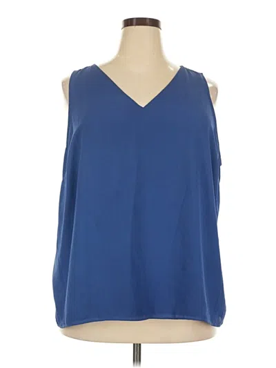 Pre-owned Nine West Sleeveless T-shirt In Blue