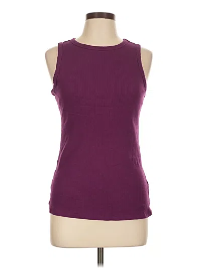Pre-owned Nine West Sleeveless T-shirt In Burgundy