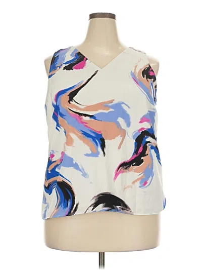 Pre-owned Nine West Sleeveless T-shirt In Ivory