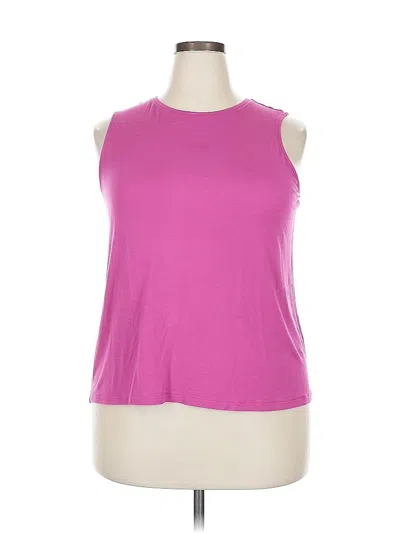 Pre-owned Nine West Sleeveless T-shirt In Pink