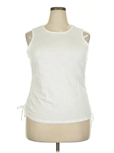 Pre-owned Nine West Sleeveless T-shirt In White