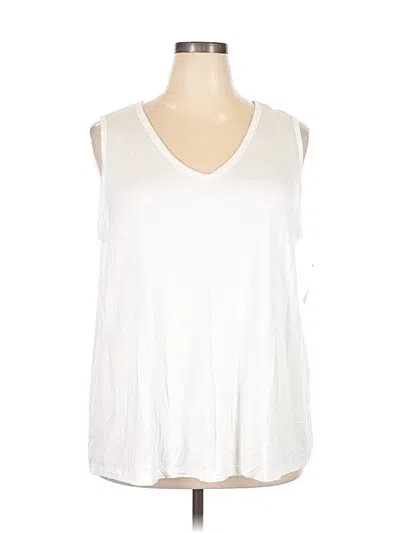 Pre-owned Nine West Sleeveless T-shirt In White