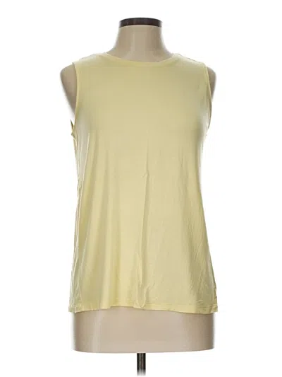 Pre-owned Nine West Sleeveless T-shirt In Yellow