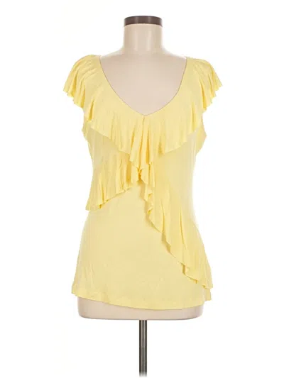 Pre-owned Nine West Sleeveless T-shirt In Yellow