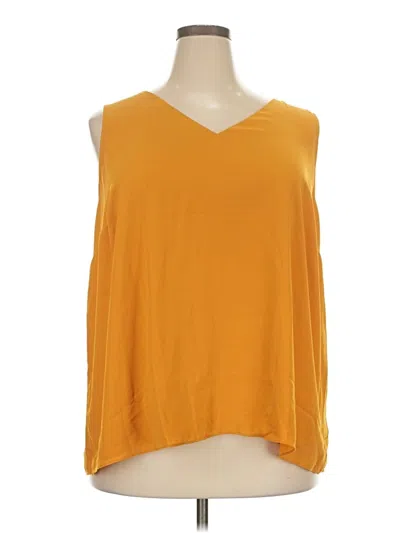 Nine West Sleeveless T-shirt In Yellow