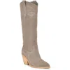 Nine West Smash Womens Pull On Pointed Toe Knee-high Boots In Grey