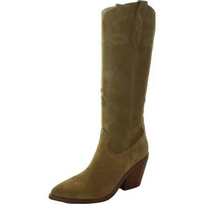 Nine West Smash Womens Pull On Pointed Toe Knee-high Boots In Multi