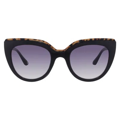 Nine West Smoke Cat Eye Ladies Sunglasses 10270473.khl Blksmk In Purple