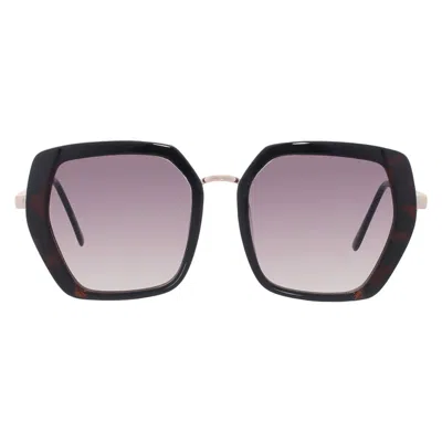 Nine West Smoke Geometric Ladies Sunglasses 10266313.cgr Torsmk In Black