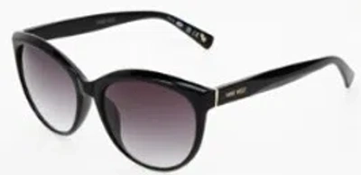 Nine West Smoke Oval Ladies Sunglasses 10268558.khlblksmk In Gold