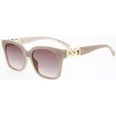 Nine West Smoke Square Ladies Sunglasses 10267745.cgr Tansmk In Pink