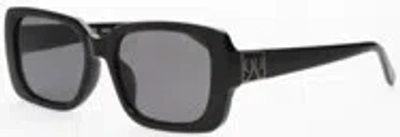 Nine West Smoke Square Ladies Sunglasses 10267753.cgrblksmk In Black