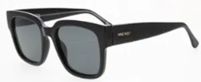 Nine West Smoke Square Ladies Sunglasses 10270467.khlblksmk In Black