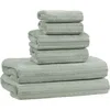 Nine West Sofia 6-piece Bath Towels In Gray