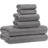 Nine West Sofia 6-piece Bath Towels In Gray