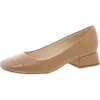 Nine West Sophe Womens Patent Trim Faux Leather Loafer Heels In Multi