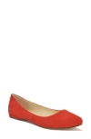 Nine West Speak Up Ballet Flat In Orange