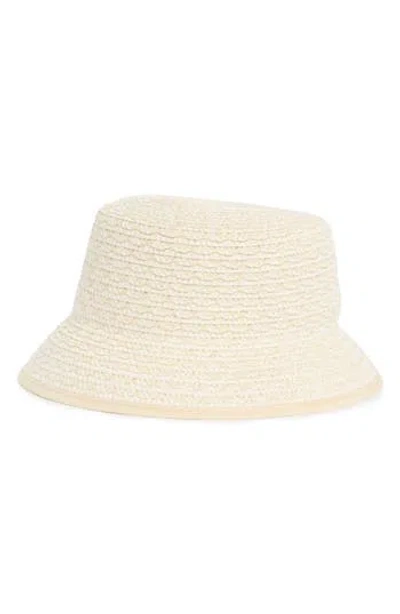 Nine West Split Back Bucket Hat In White