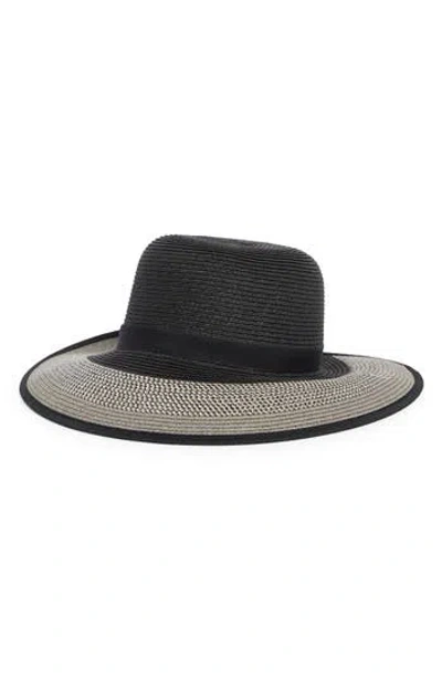 Nine West Split Back Straw Floppy Hat