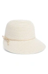 Nine West Straw Framer Hat In Pattern