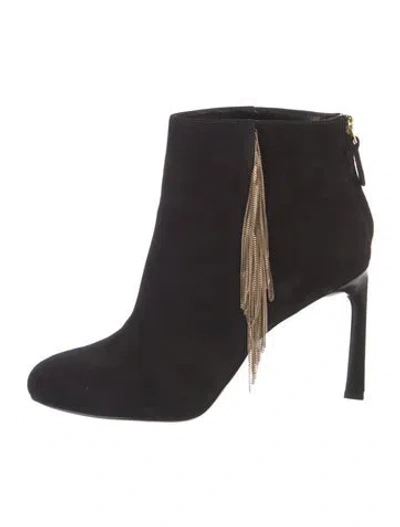 Pre-owned Nine West Suede Boots In Black