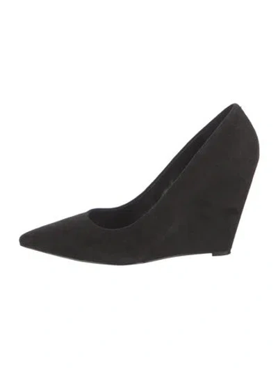 Pre-owned Nine West Suede Pumps In Black