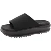 Nine West Sunshin 3 Womens Solid Open Toe Pool Slides In Black