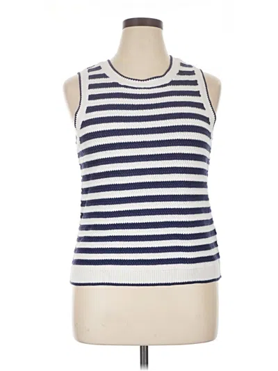 Pre-owned Nine West Sweater Vest In White
