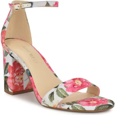 Nine West Tanela Ankle Strap Sandal In White