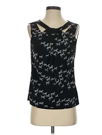 Pre-owned Nine West Tank Top Black Halter Neckline Tops