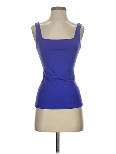 Pre-owned Nine West Tank Top Blue Strapless Neckline Tops