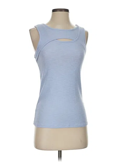 Pre-owned Nine West Tank Top Blue Strapless Neckline Tops