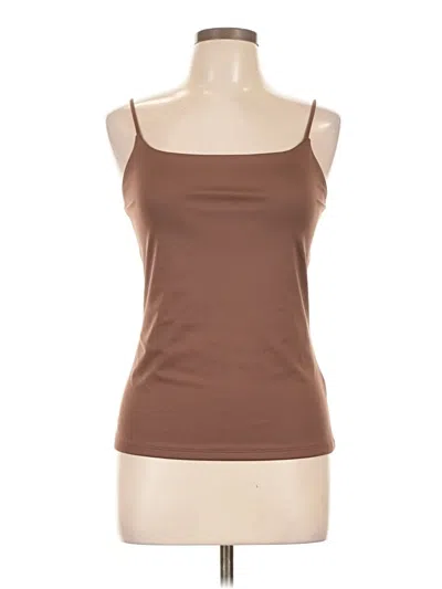 Pre-owned Nine West Tank Top Brown Strapless Neckline Tops