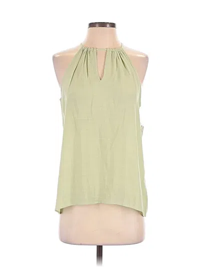 Nine West Tank Top Green Halter Neckline Tops