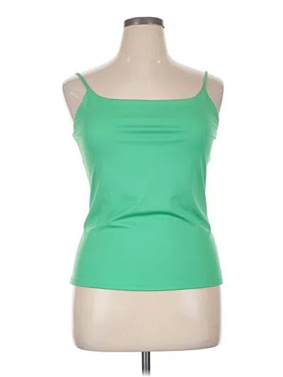 Pre-owned Nine West Tank Top Green Strapless Neckline Tops