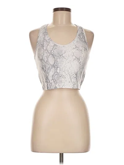 Pre-owned Nine West Tank Top Silver Halter Neckline Tops