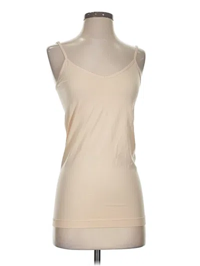 Pre-owned Nine West Tank Top Tan Strapless Neckline Tops