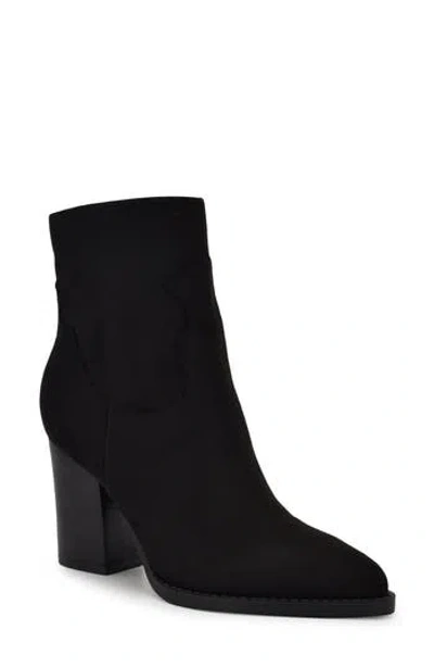Nine West Taren Block Heel Bootie In Black