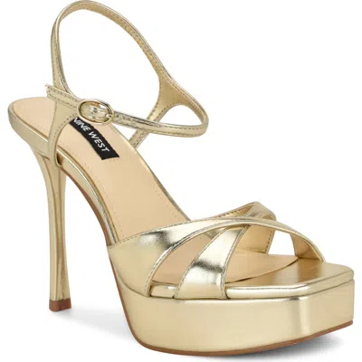 Nine West Tates Ankle Strap Platform Sandal In Multi