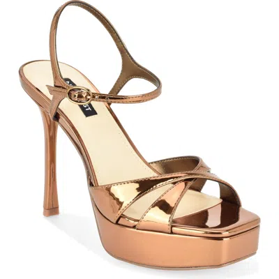 Nine West Tates Ankle Strap Platform Sandal In Multi