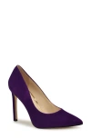 Nine West Tatiana Pointed Toe Pump In Dark Purple