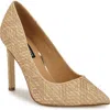 Nine West Tatiana Pointed Toe Pump In Light Natural