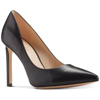 Nine West Tatiana Womens Leather Pointed Toe Pumps In Black