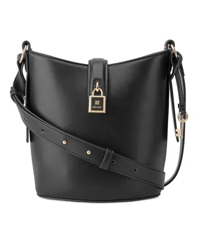 Nine West Tenely Bucket Crossbody Bag In Black