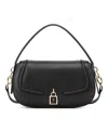 Nine West Tenely Small Flap Crossbody Bag In Black